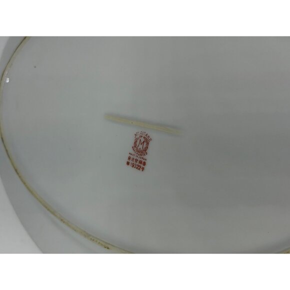 VTG Noritake Azalea 12"x9" Oval Serving Platter Floral Handpainted Japan Made - Picture 7 of 9
